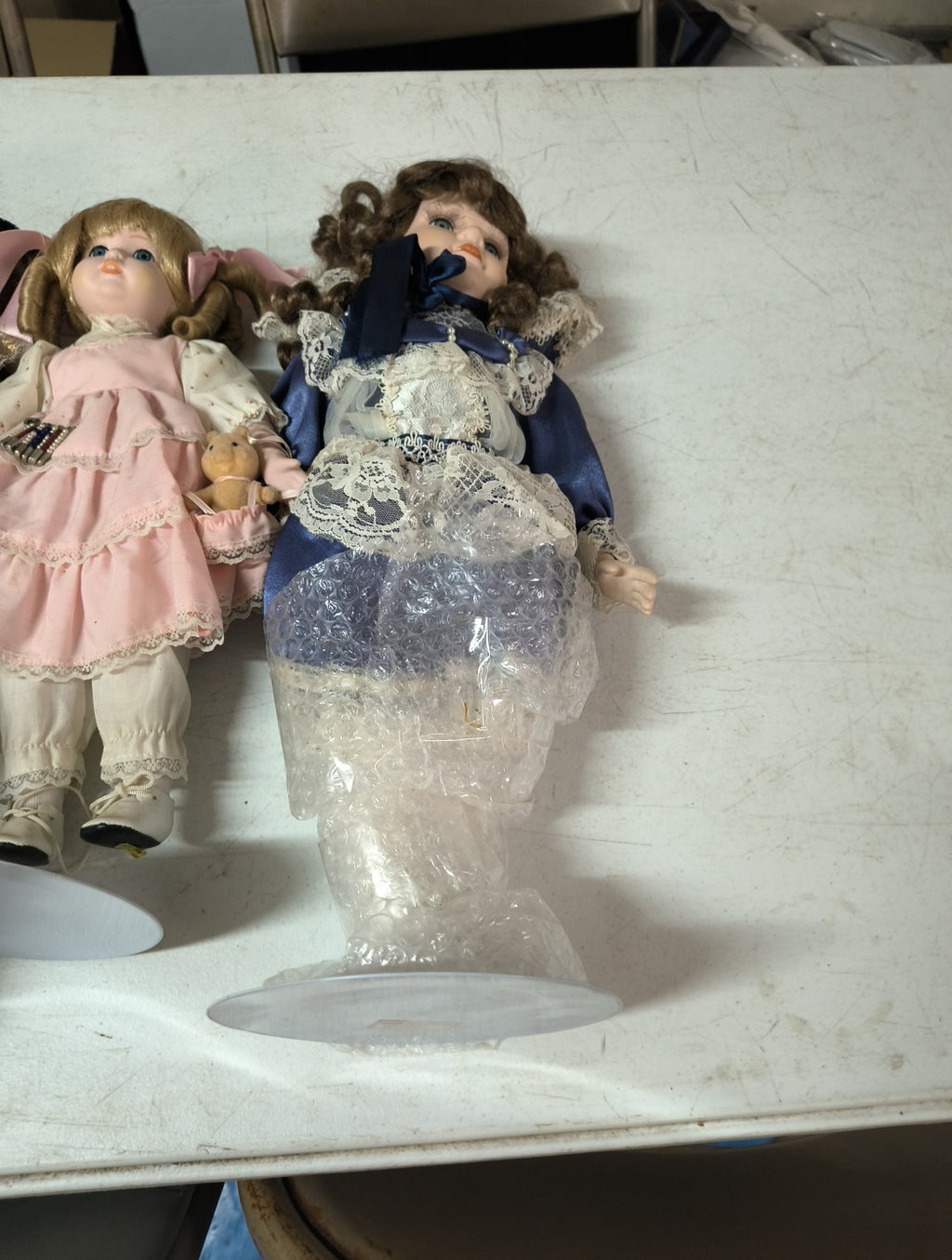 VINTAGE Lot of 4 Porcelain Dolls, Pre-Owned