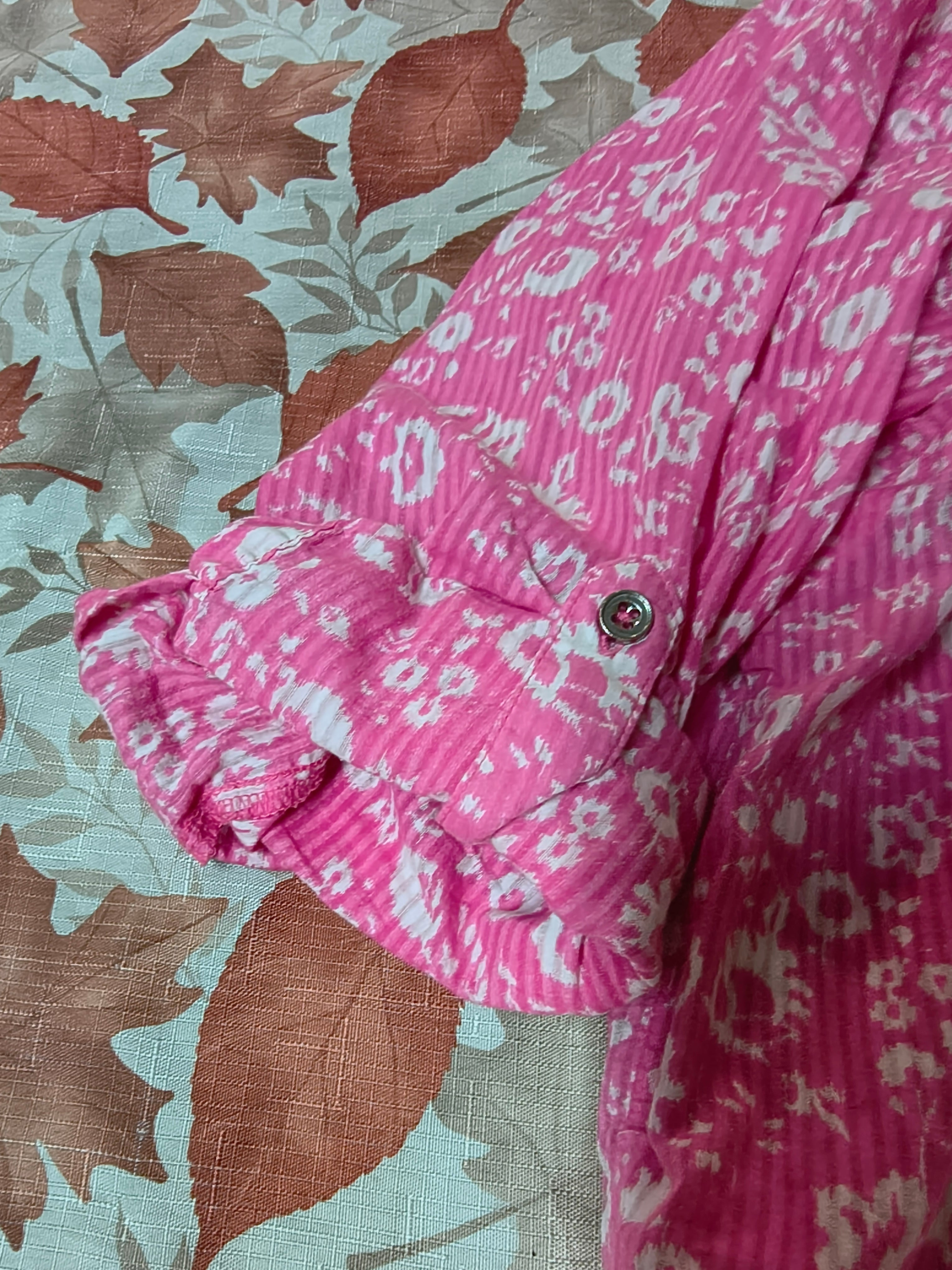 Ladies large kim rogers button up shirt